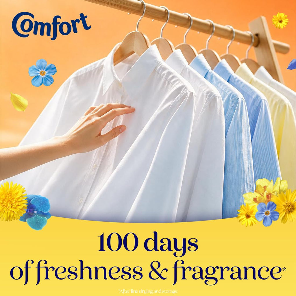 Comfort Fresh Sunshiny Days Fabric Conditioner - 160 Washes - 4.8L Laundry Softener Liquid - New
