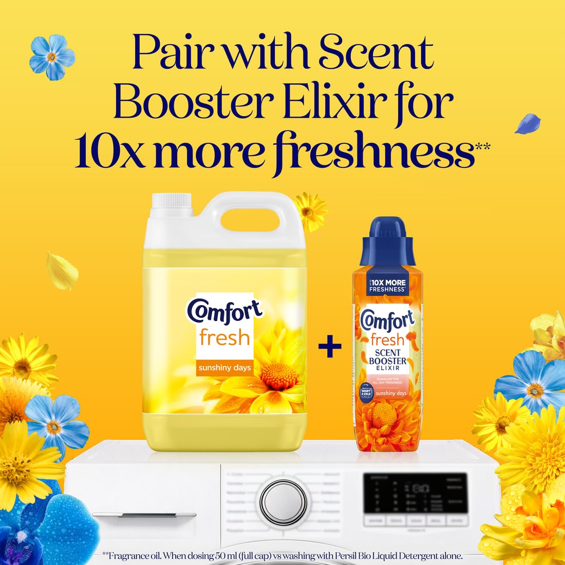 Comfort Fresh Sunshiny Days Fabric Conditioner - 160 Washes - 4.8L Laundry Softener Liquid - New