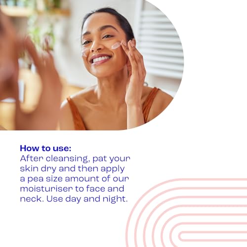 E45 Face Moisturiser - Hydrating Cream for Dry Sensitive Skin - Fast-Absorbing, Non-Greasy - Dermatologically Tested 50ml - Damaged Box - BBE 06/2027