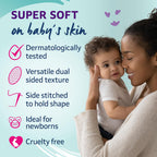 Lil-Lets Baby Cotton Wool Oval Pads - 250 Count (5x 50) - Certified Organic 100% Pure Soft Absorbent Cotton Wool - Damaged Box - BBE 06/2028