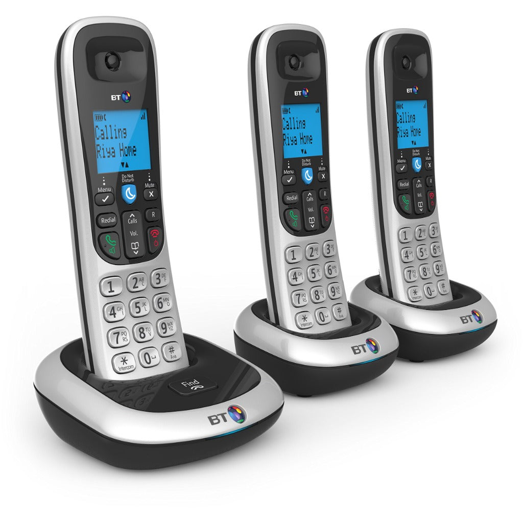 BT 2200 Nuisance Call Blocker Cordless Home Phone - Trio Handset Pack - Digital DECT Telephone System - New