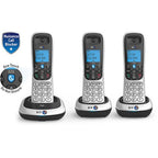 BT 2200 Nuisance Call Blocker Cordless Home Phone - Trio Handset Pack - Digital DECT Telephone System - New