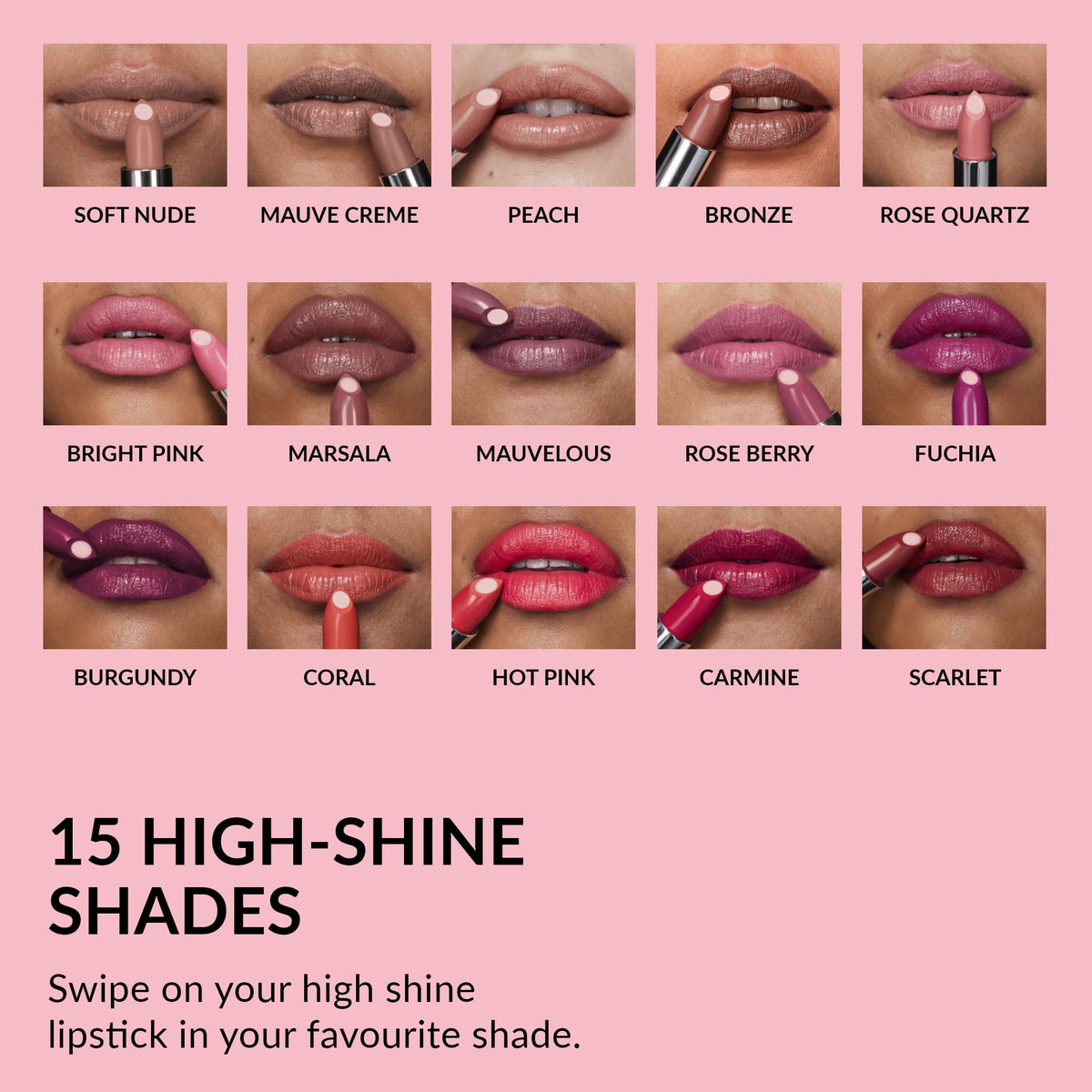 Avon Hydramatic Shine Lipstick 3.6g - Mauvelous - SPF 20 - Hydrating Intense Colour Plumping Cruelty-Free Lip Make-up - New
