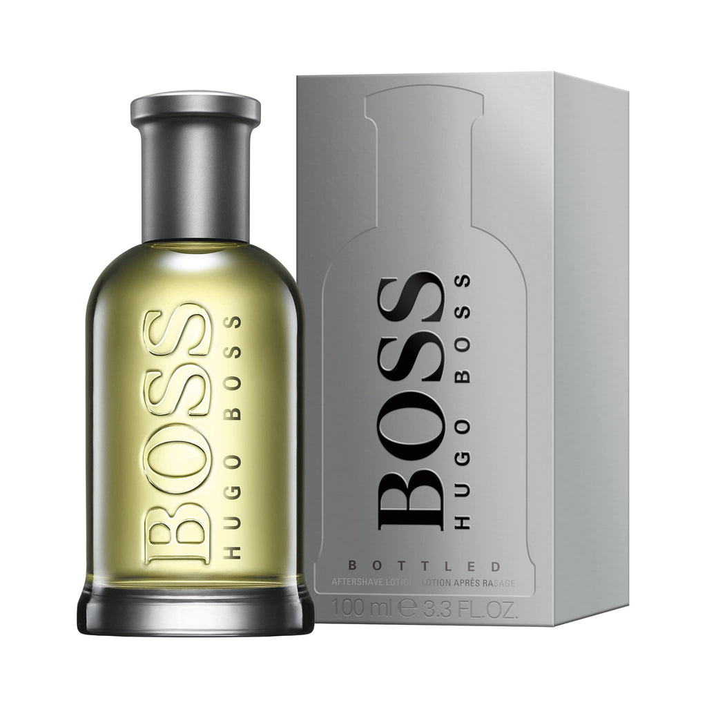 BOSS Bottled Aftershave for Him - Woody Scent, Apple Cinnamon Notes - 100ml Eau de Toilette Spray Cologne - Damaged Box