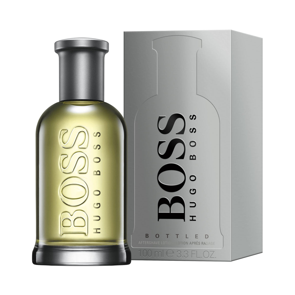 BOSS Bottled Aftershave for Him - Woody Scent, Apple Cinnamon Notes - 100ml Eau de Toilette Spray Cologne - Damaged Box