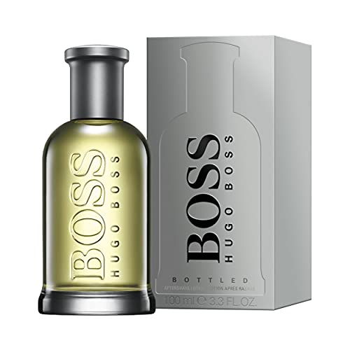 BOSS Bottled Aftershave for Him - Woody Scent, Apple Cinnamon Notes - 100ml Eau de Toilette Spray Cologne - Damaged Box