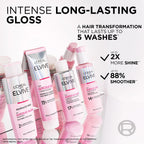 L'Oréal Paris Elvive Glycolic Gloss Shampoo Conditioner Treatment Set - 3 Piece Hair Care Kit - Damaged Box