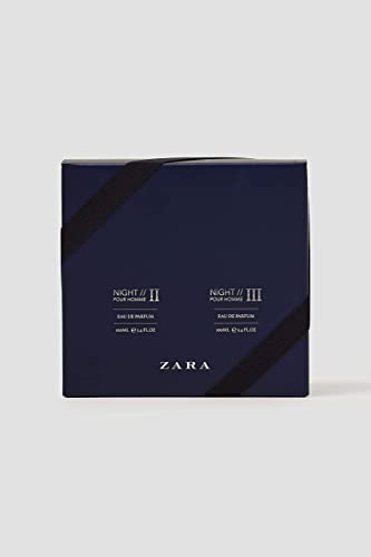 Zara Night Pour Homme II & III Eau de Parfum - 2 x 100ml Fragrance Set - Men's EDT Cologne Spray Collection - Damaged Box