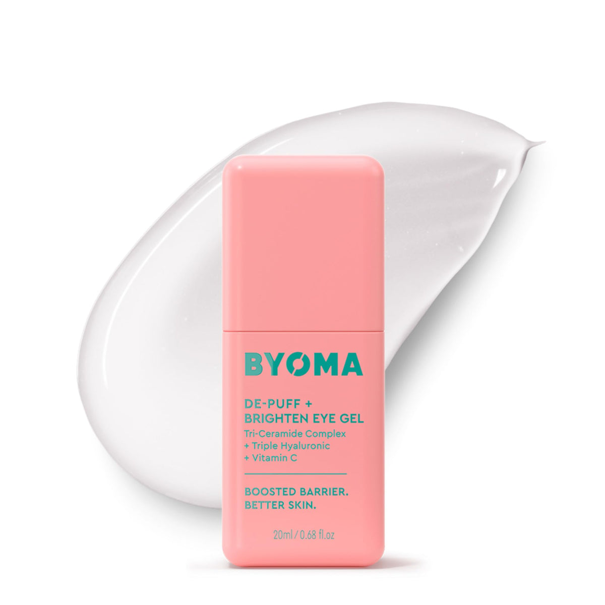 BYOMA De-Puff & Brighten Eye Gel Cream - Lightweight Hydrating Under Eye Treatment 20ml - New