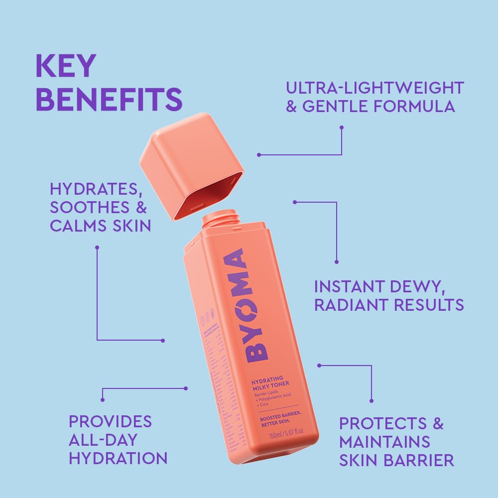 BYOMA Hydrating Milky Toner - Ultra-Soothing Facial Skincare for Dry Skin - 150ml - New