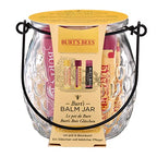 Burt's Bees Lip Balm Gift Set - Beeswax Pomegranate Hibiscus - 3 x 4.25g Tubes - Natural Moisturising Lip Care - Damaged Box