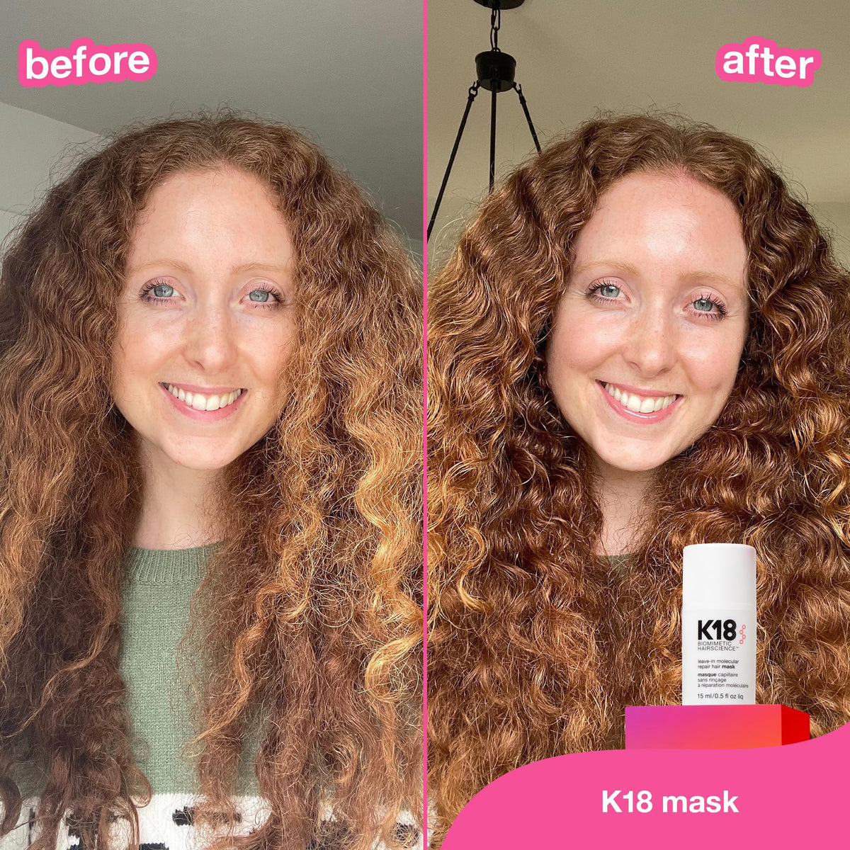 K18 Leave-In Molecular Repair Hair Mask - 15ml Hair Treatment - Damaged Hair - Peptide Prep - New