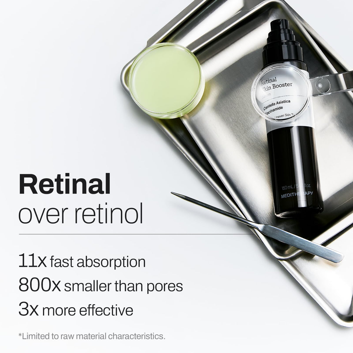 MEDITHERAPY Retinal Skin Booster Serum 150ml - Retinaldehyde Niacinamide Cica - Face Body Anti-Aging Korean Skincare - Damaged Box