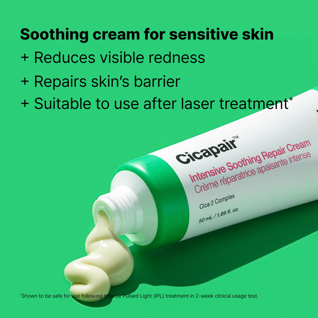 Dr.Jart+ Cicapair Sensitive Skin Face Moisturiser - Redness & Barrier Repair Cream with Centella Asiatica - 50ml Korean Skincare - Damaged Box - BBE 12/2028