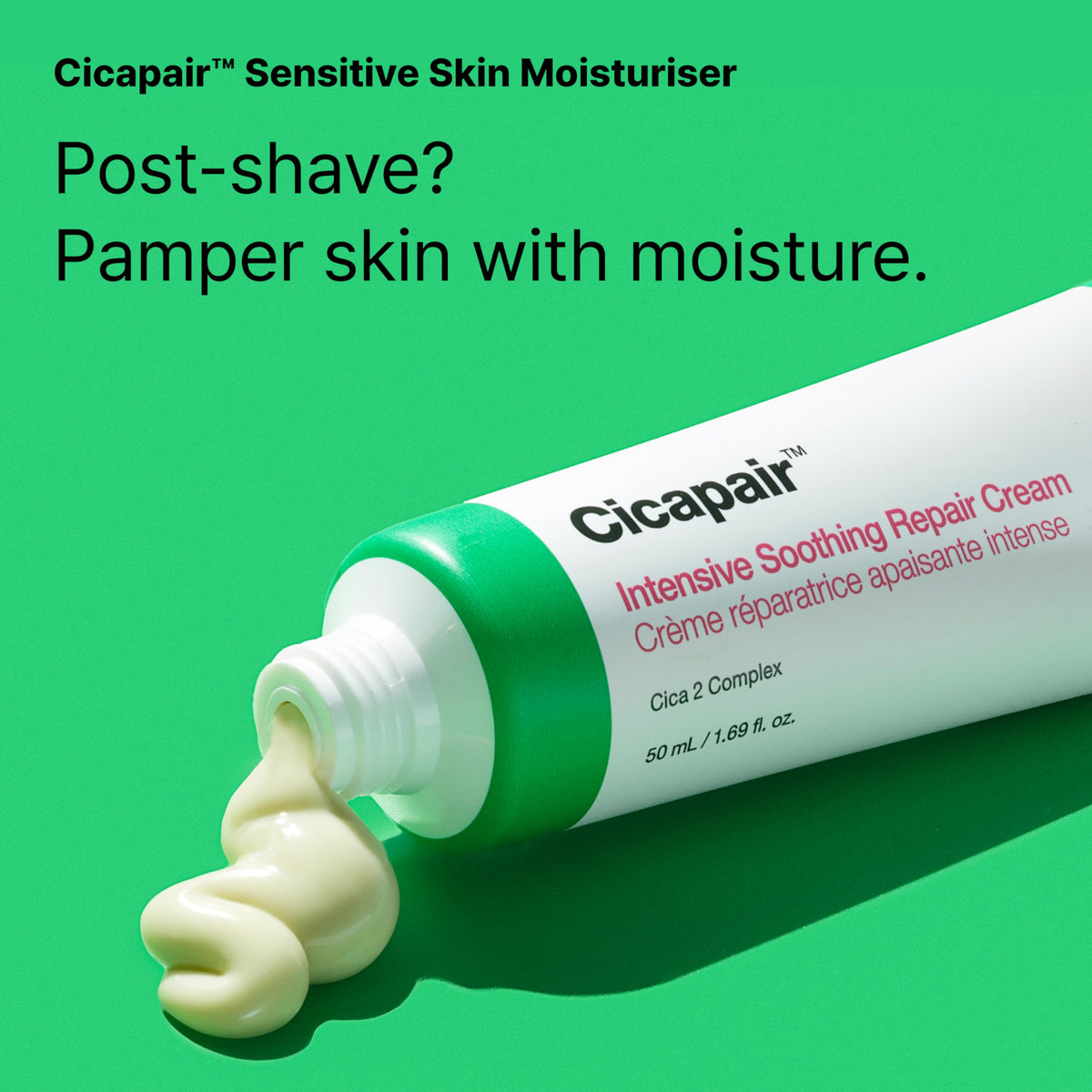 Dr.Jart+ Cicapair Sensitive Skin Face Moisturiser - Redness & Barrier Repair Cream with Centella Asiatica - 50ml Korean Skincare - Damaged Box - BBE 12/2028