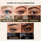 2CHILL 2-in-1 Eyebrow Pen Microblading 4D Pencil Hair-Like Tip Waterproof Long Lasting Natural Brow Makeup Dual-Ended Light Brown - Damaged Box
