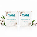 Wild Refillable Natural Deodorant Fresh Cotton & Sea Salt 2 Pack Refills Eco Friendly Vegan Aluminium Free - Damaged Box