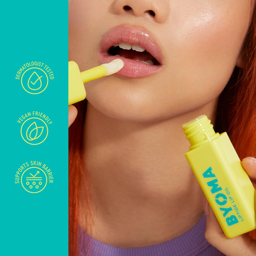 BYOMA Liptide Lip Oil - Hydrating, Plumping, Non-Sticky Gloss - 5ml Lip Care - New - BBE 03/2028