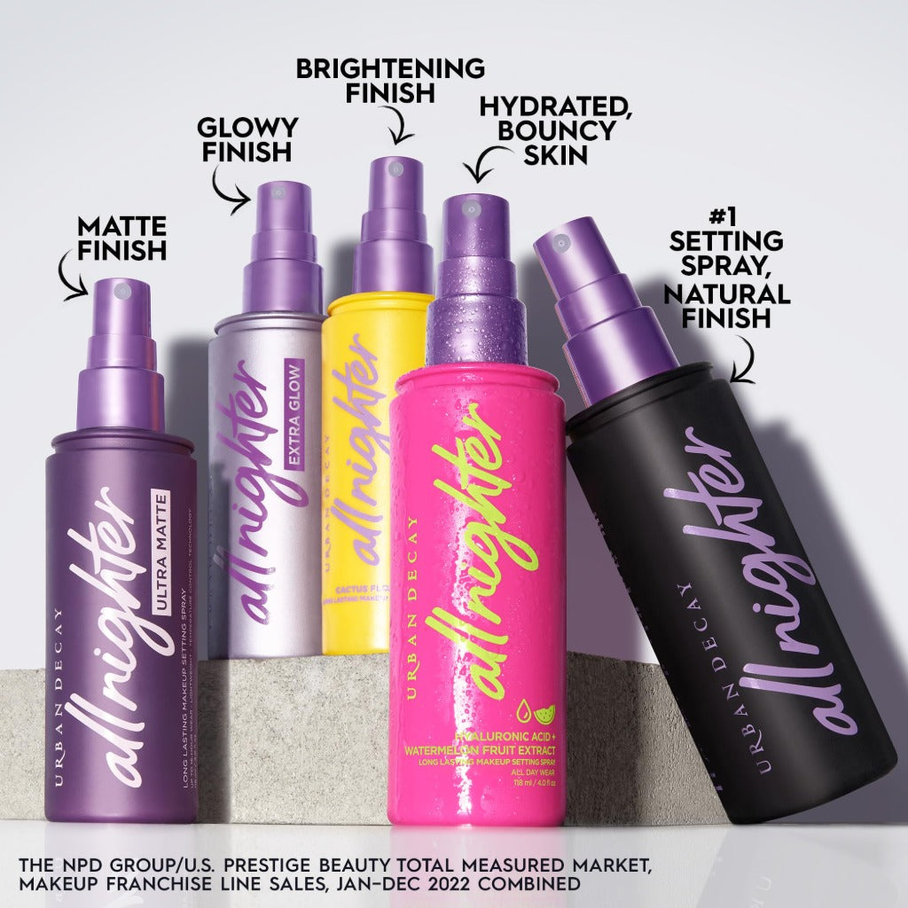 Urban Decay All Nighter Makeup Setting Spray - Matte Finish, Long-Lasting Fixing Spray, 118ml - Oil-Absorbing, Shine Control - Damaged Box