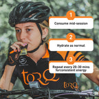 TORQ Running Gels Electrolytes - Orange Banana 15 Pack - 2:1 Maltodextrin Fructose Energy for Endurance Sports Cycling - Damaged Box - BBE 01/2029