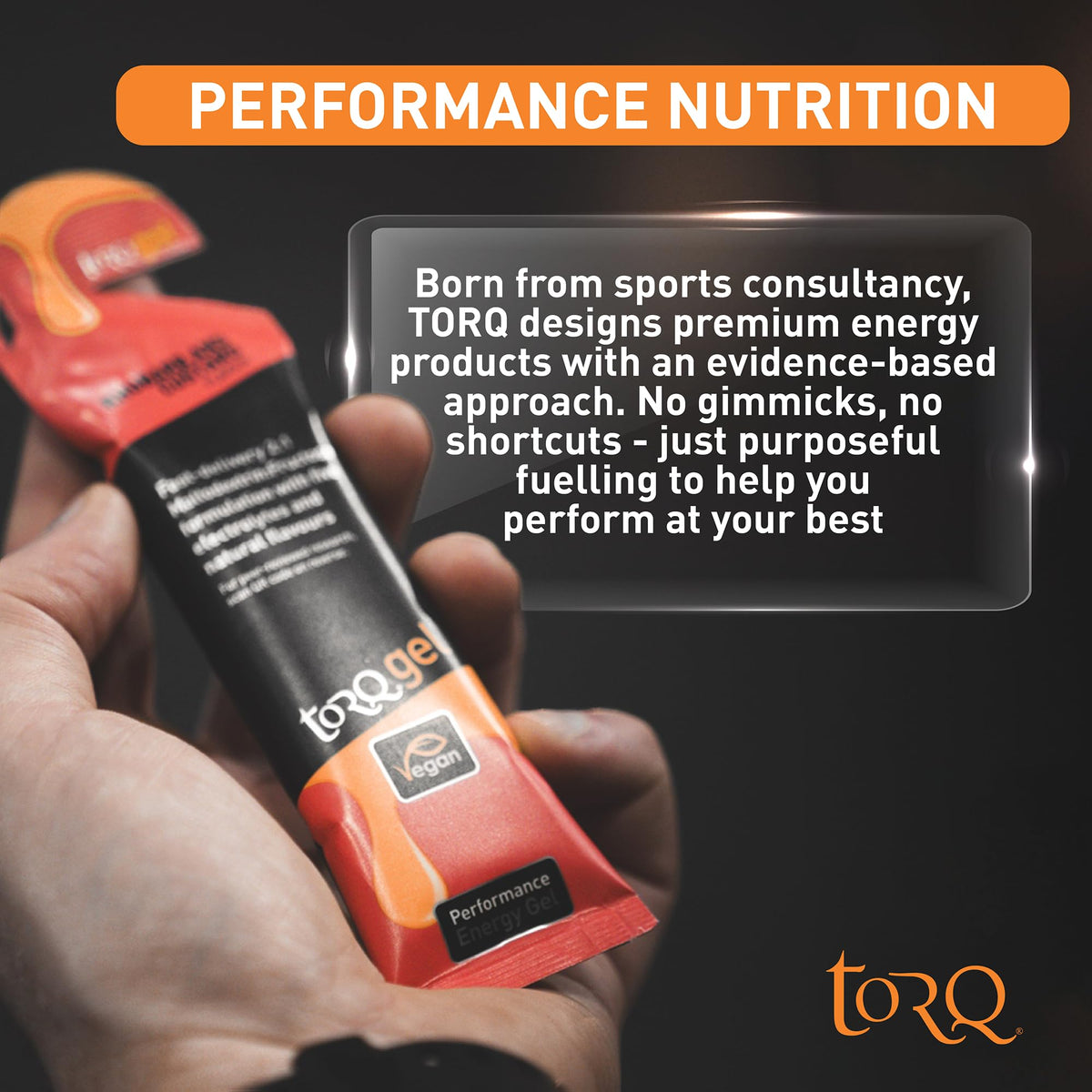 TORQ Running Gels Electrolytes - Orange Banana 15 Pack - 2:1 Maltodextrin Fructose Energy for Endurance Sports Cycling - Damaged Box - BBE 01/2029