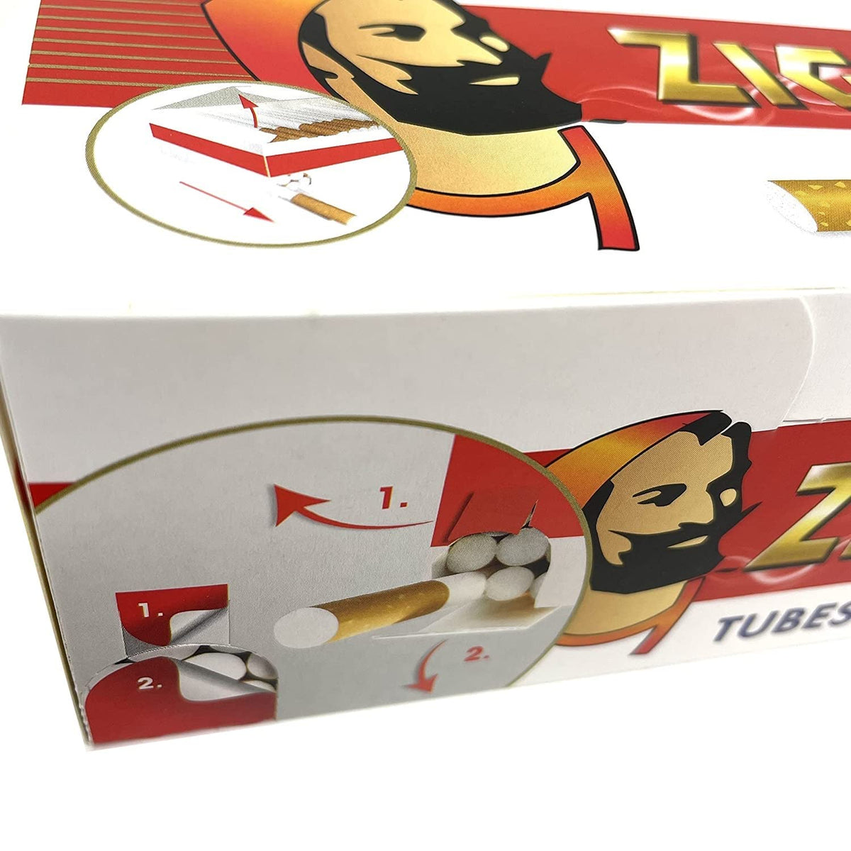 ZIG-ZAG Empty Filter Tubes - 200 Pack - Cigarette Rolling Tobacco Filters - Damaged Box