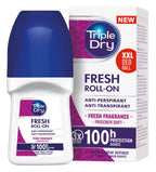 Triple Dry Women's Fresh Fragrance Anti-Perspirant Roll On 50ml - Long Lasting Protection - Damaged Box