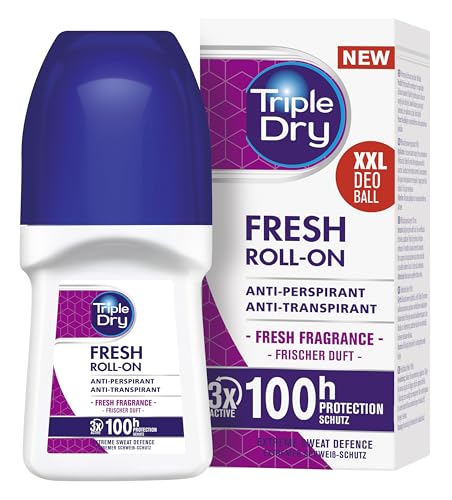 Triple Dry Women's Fresh Fragrance Anti-Perspirant Roll On 50ml - Long Lasting Protection - Damaged Box