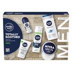 NIVEA MEN Totally Soothed Gift Set - 5 Piece Skincare Set with Shaving Foam, Shower Gel, Anti-Perspirant, Face Wash & Creme - Damaged Box