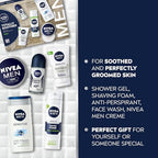 NIVEA MEN Totally Soothed Gift Set - 5 Piece Skincare Set with Shaving Foam, Shower Gel, Anti-Perspirant, Face Wash & Creme - Damaged Box