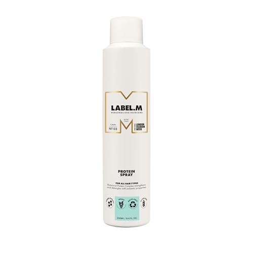 LABEL.M Protein Spray 250ml - Hair Strengthening Treatment - Leave-In Conditioner - Professional Hair Care - Damaged Box