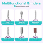 COSLUS C40 Electric Nail Drill Professional - Precise Dial Speed Control - Manicure Pedicure Tool - Nail File Machine - Damaged Box