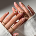 Glamnetic Press On Nails - Tipsy Olive Short Oval Glossy Fake Nails - 30 Pc Full Kit - Damaged Box