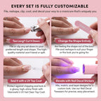 Glamnetic Press On Nails - Tipsy Olive Short Oval Glossy Fake Nails - 30 Pc Full Kit - Damaged Box