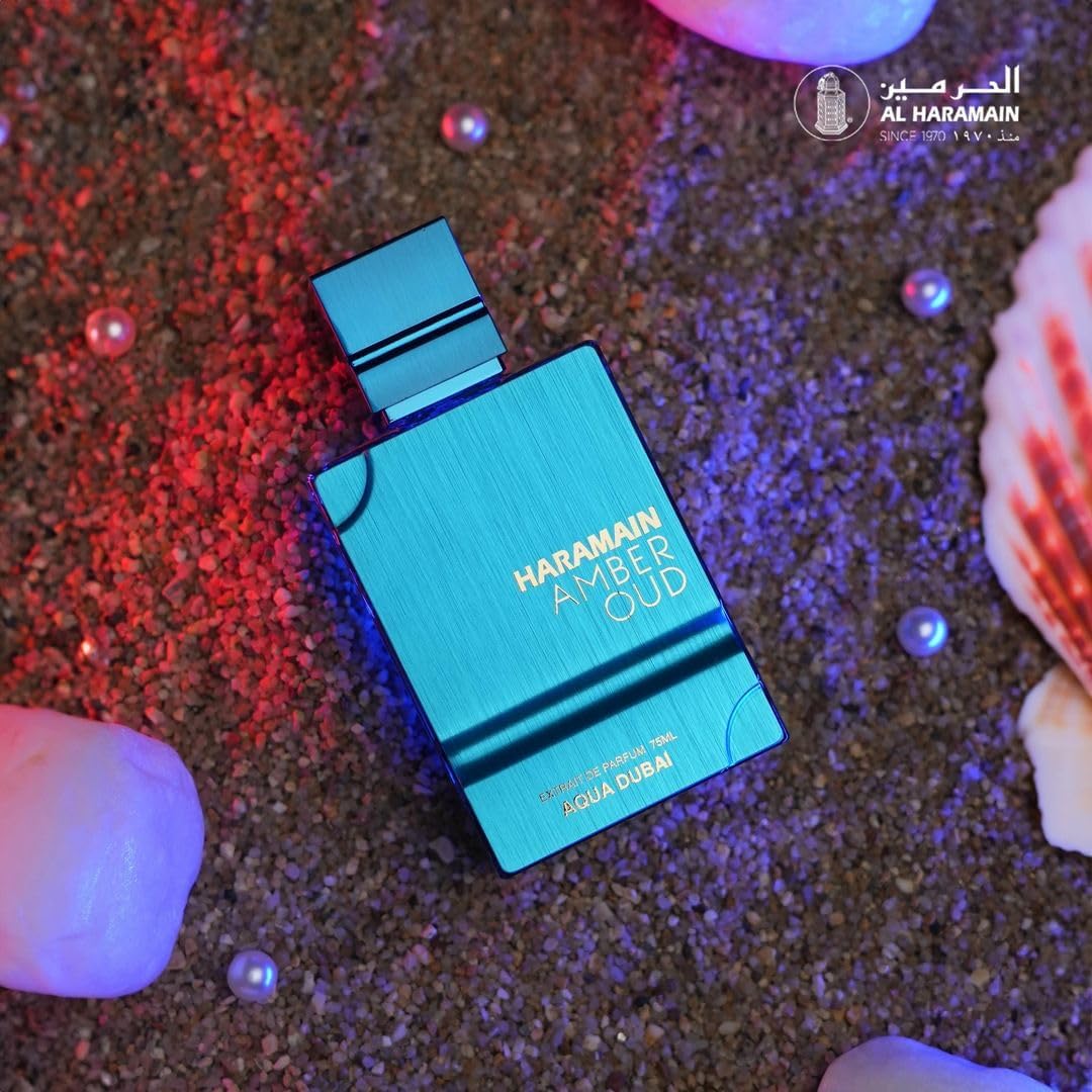 Al Haramain Amber Oud Aqua Parfum Spray 100ml - Fresh Fruity Arabic Perfume for Women & Men - Long-Lasting Oud Fragrance - Damaged Box