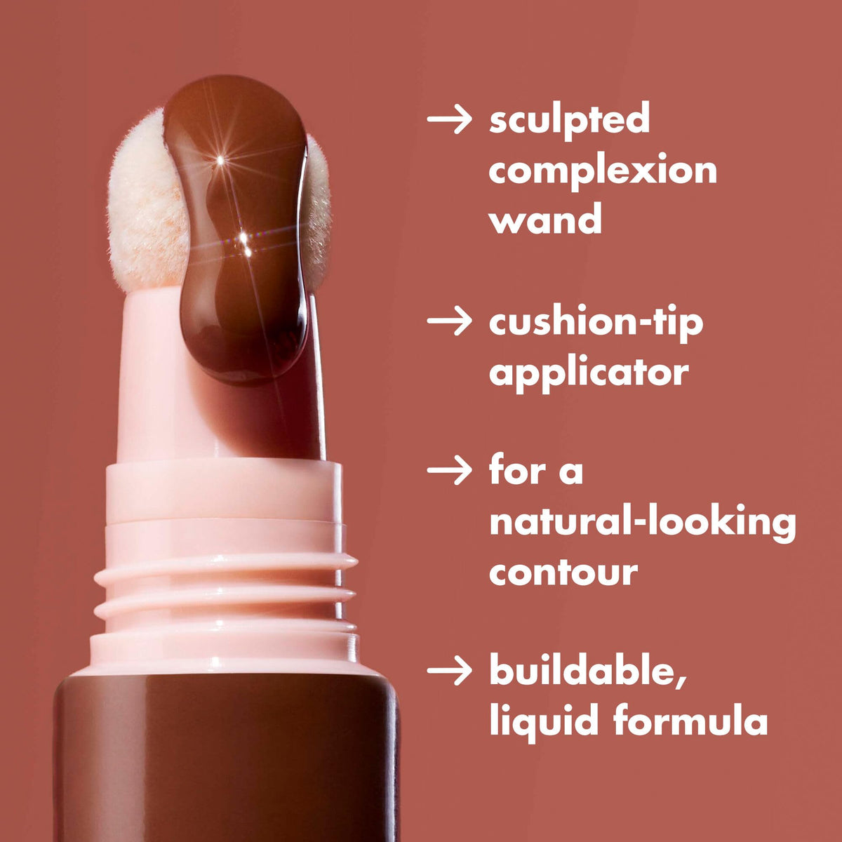 e.l.f. Halo Glow Contour Beauty Wand - Liquid Contour - Buildable Formula - Medium/Tan 10ml - Vegan Cruelty-Free - New