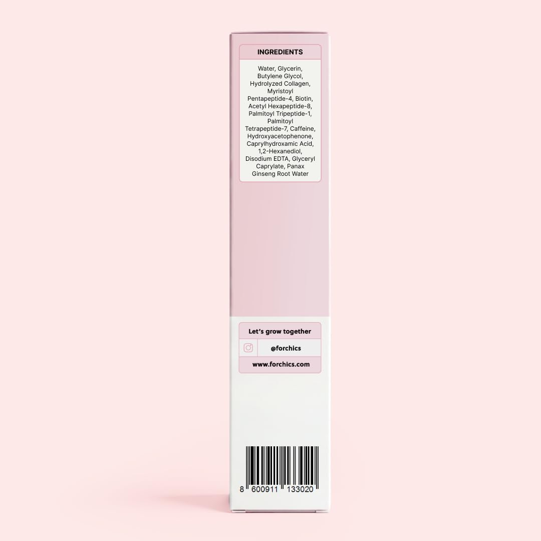 ForChics Eyelash Growth Serum - Lash & Brow Enhancer - Prostaglandin-Free Vegan Hormone-Free 3ml - New