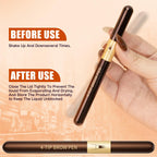 Microblading Eyebrow Pen - 4 Fork Tip Eye Brow Pencil - Waterproof Long-Lasting - Hair-Like Brows - 04 Black Brown - Damaged Box