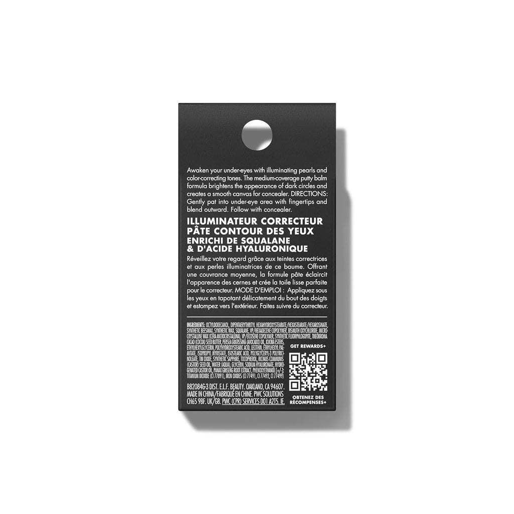 e.l.f. Putty Colour-Correcting Eye Brightener - Under-Eye Primer for Dark Circles - Fair - Vegan Cruelty-Free - Damaged Box
