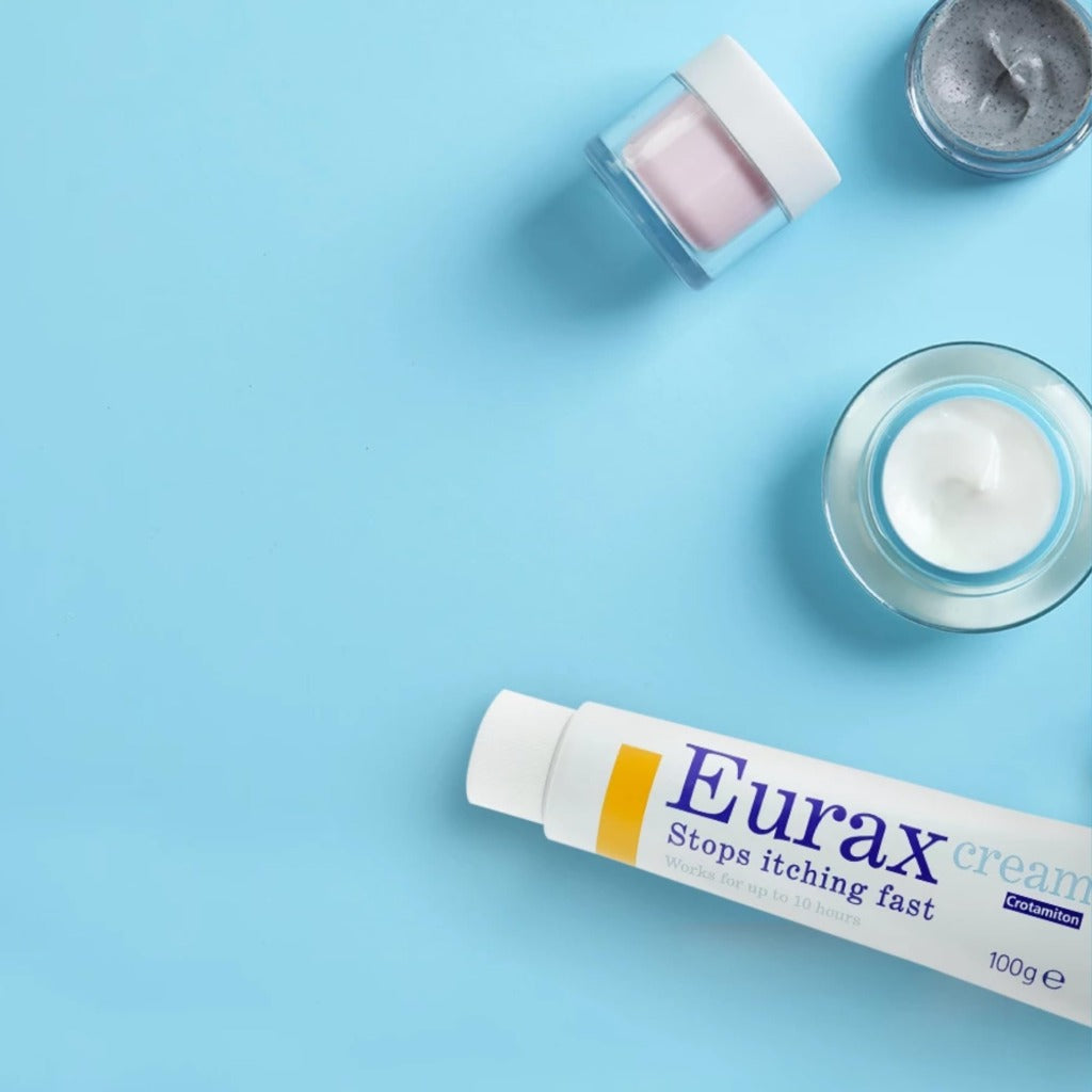 Eurax Itch Relief Cream - Crotamiton for Itchy Irritated Skin - 100g Tube - Damaged Box - BBE 03/2028