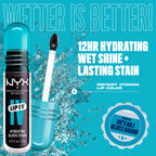 NYX Professional Makeup Lip Gloss Lip IV Lip Stain - Grape Gushin' Shade - Hydrating Colour - New