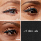 LAURA GELLER NEW YORK Longwear Kohl Kajal Eyeliner Pencil - 106 Soft Black - Hydrating - Built-in Sharpener - Damaged Box