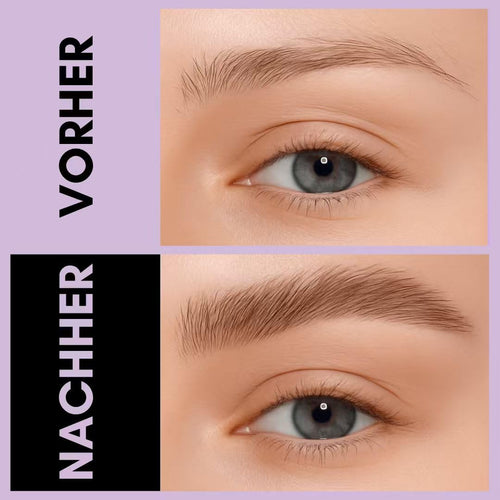 2CHILL Curved Eyebrow Pencil - 2 in 1 Waterproof Eye Brow Pen - Microblading Effect - 02 Brown - Damaged Box