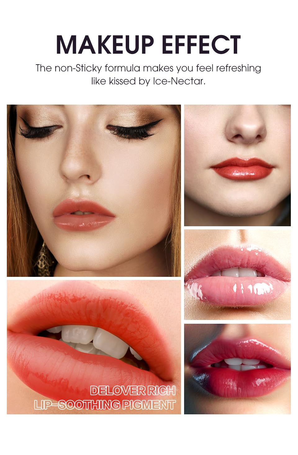 LANGMANNI 12Pcs Lip Gloss Collection Set - Glossy Lip Makeup Kit - Assorted Shades - Damaged Box