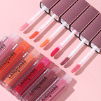 LANGMANNI 12Pcs Lip Gloss Collection Set - Glossy Lip Makeup Kit - Assorted Shades - Damaged Box