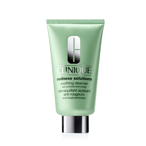 Clinique Redness Solutions Soothing Oil-Free Cream Cleanser - Probiotic Technology - Rosacea Prone Skin - 150ml Face Wash - Damaged Box