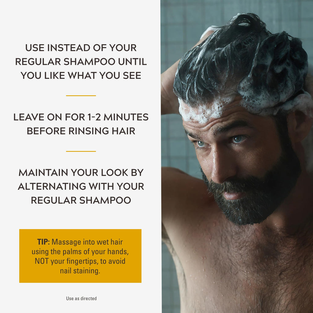 Just For Men Control GX Grey Reducing 2-in-1 Shampoo & Conditioner - 118ml Hair Colour Treatment - Damaged Box