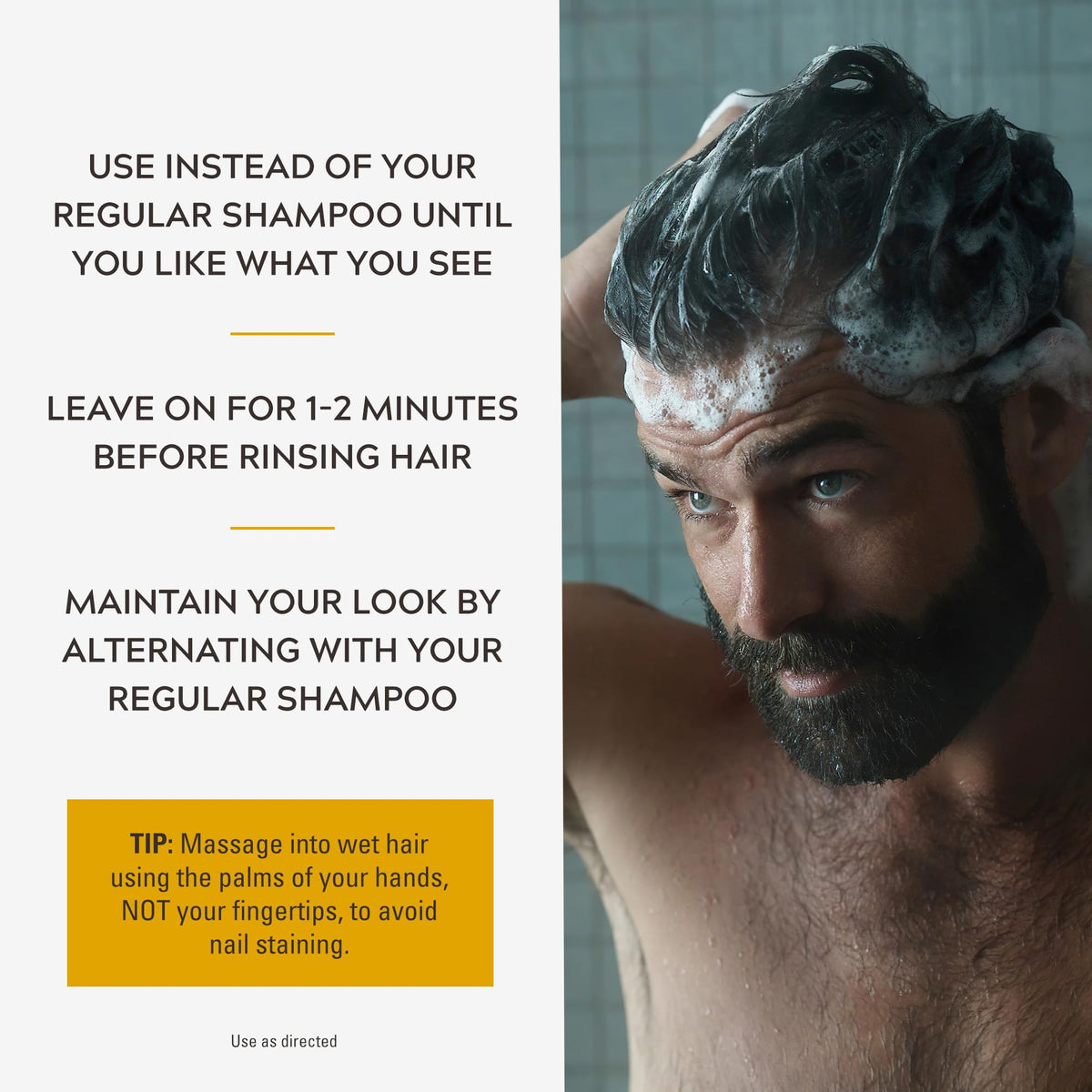 Just For Men Control GX Grey Reducing 2-in-1 Shampoo & Conditioner - 118ml Hair Colour Treatment - Damaged Box