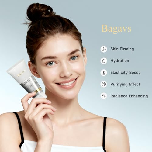 Bagavs Collagen Night Wrapping Mask - Overnight Peel-Off Face Mask - 75ml with Brush - Reduces Fine Lines & Hydrates Skin - Damaged Box