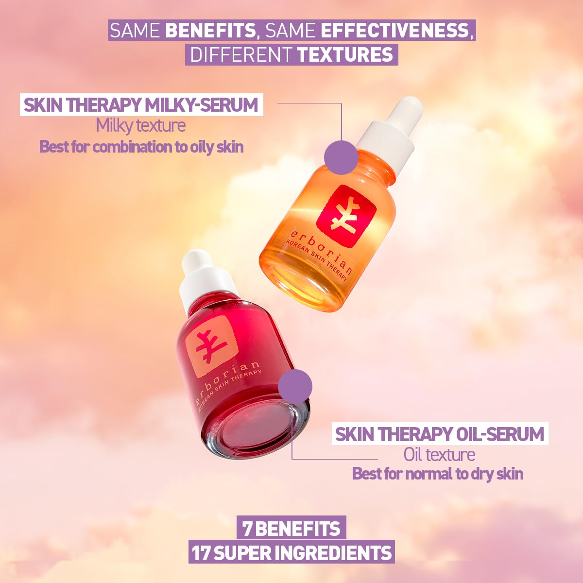 Erborian Skin Therapy Multi-Perfecting Night Milk Serum 17 Super Ingredients 30ml Korean Skincare - New